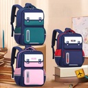 Schoolbag for Primary School Students for Grade 1-6 British Backpack for Boys and Girls Light Bag Printed LOGO