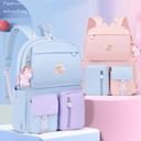 Primary School Schoolbag Girls' Backpack Boys' Refrigerator Door Side-opening Macaron 1-3-6 Grade Lightweight