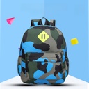 儿童背包幼儿园书包logo韩版迷彩一年级学生双肩包school bag