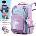 Schoolbag Primary School Girl Grade 1-3-6 Male and Child Load Reduction Space Schoolbag Full Open 6-12 Years Old Large Capacity