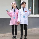 跨境儿童小医生护士幼儿园职业过家家角色扮表演出服装白大褂