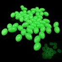 Weihe green luminous beads space beans 5 * 8MM fishing fishing group string hook beads Weihai fishing gear mixed batch