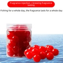 Fishing beads silicone material elastic soft erbium floating ball slightly off the bottom large buoyancy fake erbium carp grass carp floating erbium strawberry