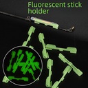 night fishing equipment luminous stick card holder green fluorescent stick clip fishing rod slightly buckle fishing gear