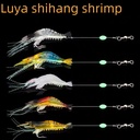 Luminous Hook Simulation Luya Bait Bass Luya Bait Fishing Bait with Hook Shrimp 9cm Shrimp Hanging Shrimp