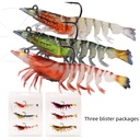 12G luminous prawn package lead shrimp Luya Soft Bait soft shrimp bait fake bait beading black fish with hook bait Luya