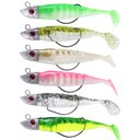 Wei and fish type lead head soft fish 9cm15g 11cm25g Luya bait crank hook T tail soft fish bionic bait