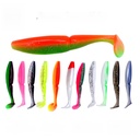 Whale-skimmer waist-tight two-color T-tail soft bait 11.5/12.3g long shot Luya Soft Bait 12-color factory