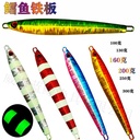 five-color big head cod iron plate boat fishing sea fishing luminous strip Luya bait 160g heavy iron plate lead fish