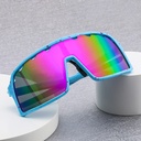 outdoor sports UV-proof sunglasses colorful bicycle riding glasses large frame one-piece piece ink