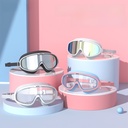 Swimming goggles large frame HD waterproof anti-fog swimming glasses transparent myopia men and women adult swimming glasses