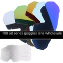 Spot motorcycle goggles classic accessories Moto/MTB transparent colorful silver glasses lens protective film