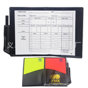 football red and yellow cards/referee red and yellow cards/referee tools/competition tools with leather case and pen