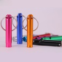 Hebrew 9*47 single-circle color aluminum alloy trumpet whistle Outdoor Safety life-saving survival multi-use hanging buckle tool