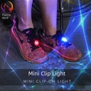 In stock sports running light led luminous shoes clip light Mini night running warning light clip backpack light full box