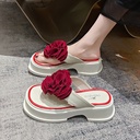 Internet celebrity fashion flip flops women's small height increasing shoes fashionable all-match height increasing sandals thick bottom height increasing slippers women