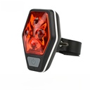 Factory multifunctional night riding led bicycle light tail light laser tail light warning light red flash