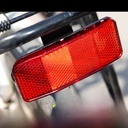 Mountain bike reflector warning light bicycle night light bicycle shelf reflector night riding equipment reflective tail light