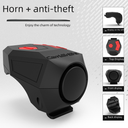 Electronic Bell horn anti-theft Bell anti-theft device lithium battery USB charging high volume bicycle scooter Electric