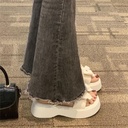 网红拖鞋女外穿2023年夏季新款时尚洋气蝴蝶结小个子厚底防滑凉拖