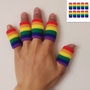 彩虹手指套运动护指网游防硌手护具篮球护指套 保护指关节