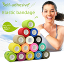 Color Non Woven Self Adhesive Bandage Finger Ankle Knee Pad Elastic Bandage Sports Tattoo Pet Outdoor