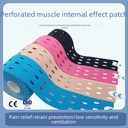 Manufacturer recommend perforated muscle stickers fitness exercise breathable muscle stickers physiotherapy exercise elastic bandage muscle internal effect stickers