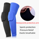 Sports Protectors Honeycomb Basketball Arm Guard Equipment Lengthened Sports Fitness Elbow Guard Sunscreen Sleeve