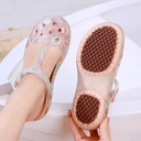 Hole Shoes Women's Soft Sole Non-slip Hollow Breathable Nurse Toe Sandals Summer Vacation Outer Wear Beach Jelly Shoes