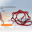 Chrysanthemum rope yoga belt air fitness body nylon yoga extension stretch belt sports flat belt outdoor chrysanthemum rope