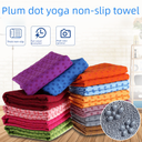 yoga towel net bag non-slip thickened yoga mat towel Plum Blossom Point microfiber yoga towel