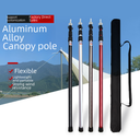 Outdoor telescopic aluminum alloy canopy pole 2.3m-3m adjustable 3-Section tent door bracket portable strut thick 30mm