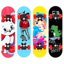 Factory 2406 four-wheel skateboard beginner double-sided children's car for men and women 6-12 maple scooter