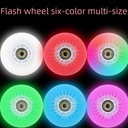 Factory skates children's flash wheel roller skates straight row luminous wheel adult roller skating PU speed skating flash