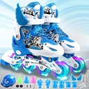 exclusive for children's skates flash roller skates adult roller skates adjustable spot for men and women
