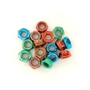 Skateboard 5/16-24 electroplated color M8 inch side mother wheel side cap bracket bridge two ends screw nut