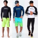 韩国潜水服男士专业运动分体防晒泳衣速干长袖冲浪服游泳度假套装