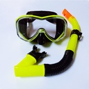 外贸新款跨镜大镜框PC潜水镜半干呼吸管套装游泳浮潜蛙镜游泳装备