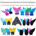 Factory direct single flippers adult children flippers mermaid flippers diving swimming equipment