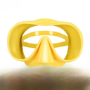 Customized large frame anti-fog anti-scratch single lens diving mask liquid silicone diving goggles fit the face tightly