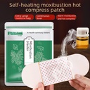 Factory Miaojiang self-heating moxibustion paste dampness warm body paste cervical moxa leaf hot compress gossip moxa grass heating paste customization