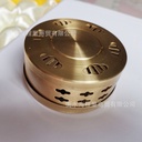 Upgraded thickened copper moxibustion box portable moxibustion net bottom moxibustion copper Warm moxibustion pot moxibustion pot moxibustion box flat copper box