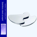 Factory spot 304 stainless steel scraping plate facial special beauty fascia knife Meridian heart-shaped massager