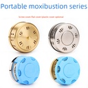 Moxibustion Box Moxibustion Warm Moxibustion Apparatus Pure Copper Flat Copper Vertical Needle Screw Steel Box Hollow Non-Smoked Moxibustion Pot Furnace Hot Compress