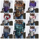 Spring and Autumn Explosions 3D Long Sleeve Women's T-shirt Personality Printed Pattern Women's Wear