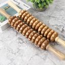 Wooden Massager Curved Twelve Wheel Roller Wood Grain Massage Abdominal Massager Full Body Multifunctional Wooden 12 Wheel