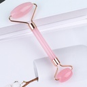 Pink roller massager heart-shaped resin plaster stick face and eye double-headed scraping stick beauty set