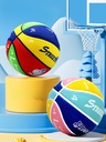 Children's basketball No. 3, No. 4, No. 5 kindergarten training ball No. 6, No. 7 primary school student cartoon rubber wear-resistant blue ball