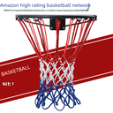 Basketball net manufacturers polyester basketball stand net bold standard basketball frame net woven rope three-color blue ball Net