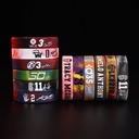 Basketball bracelet luminous Kobe James Curry Owen Harden Durant Avatar inspirational lava silicone wrist strap